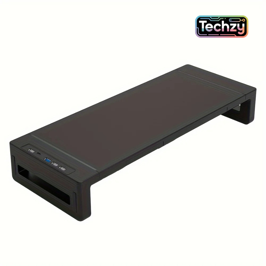 Adjustable Monitor Stand Riser with Storage