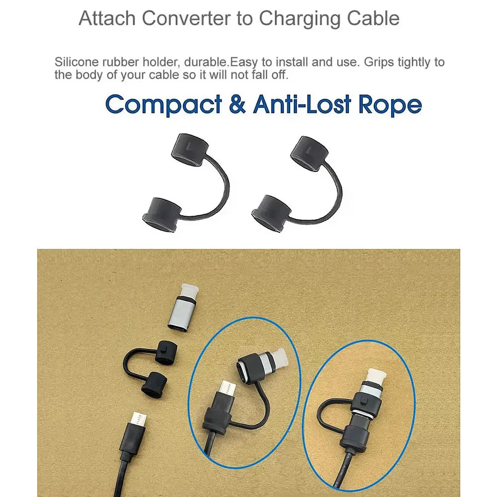 USB-C to Lightning Adapter (Type-C Male to Lightning Female Converter for Charging)