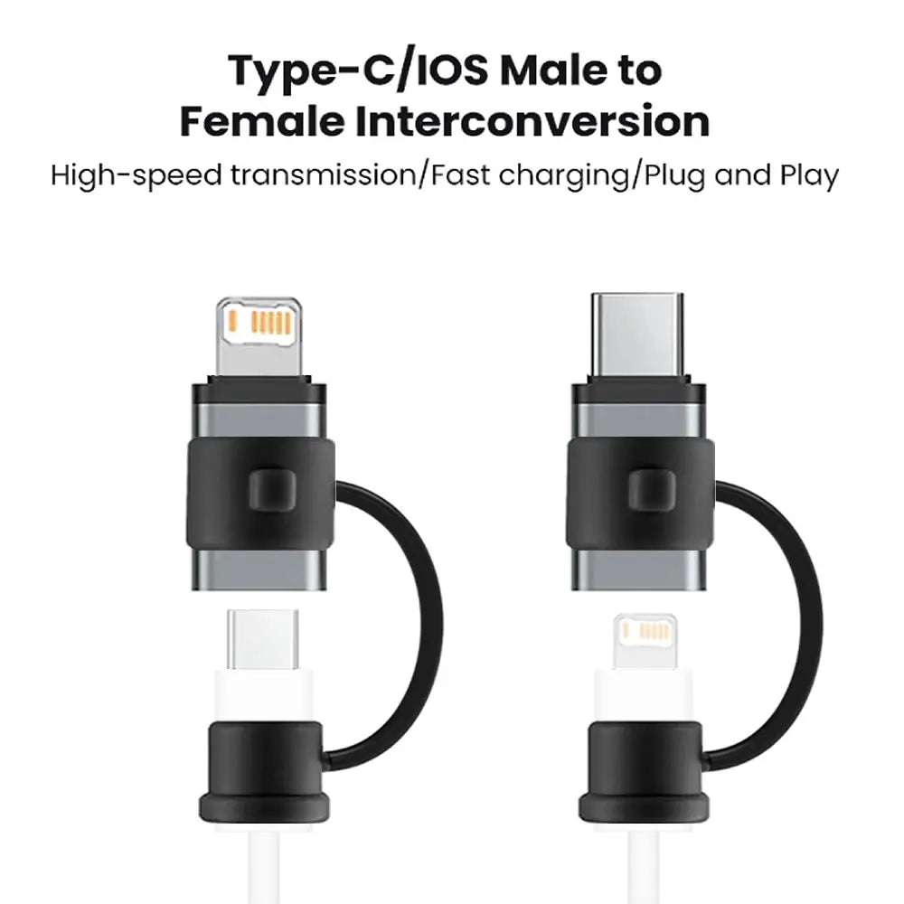 USB-C to Lightning Adapter (Type-C Male to Lightning Female Converter for Charging)
