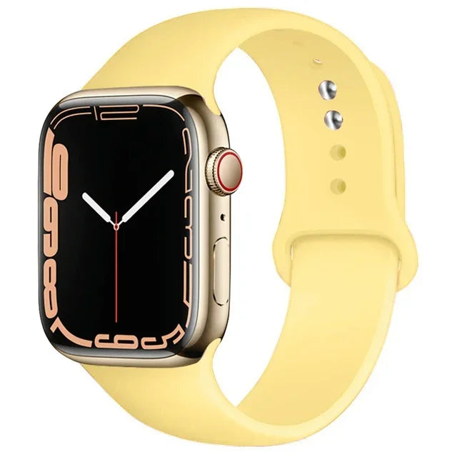Silicone Sport Band for Apple Watch (Soft Replacement Strap)