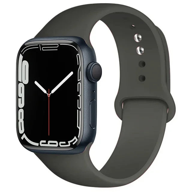 Silicone Sport Band for Apple Watch (Soft Replacement Strap)