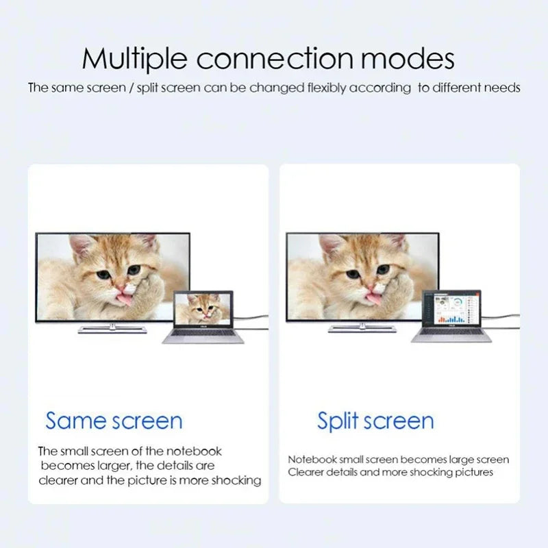 USB-C to HDMI Cable (2m / 6.6ft, 4K UHD, HD Display Adapter 30/60 Hz