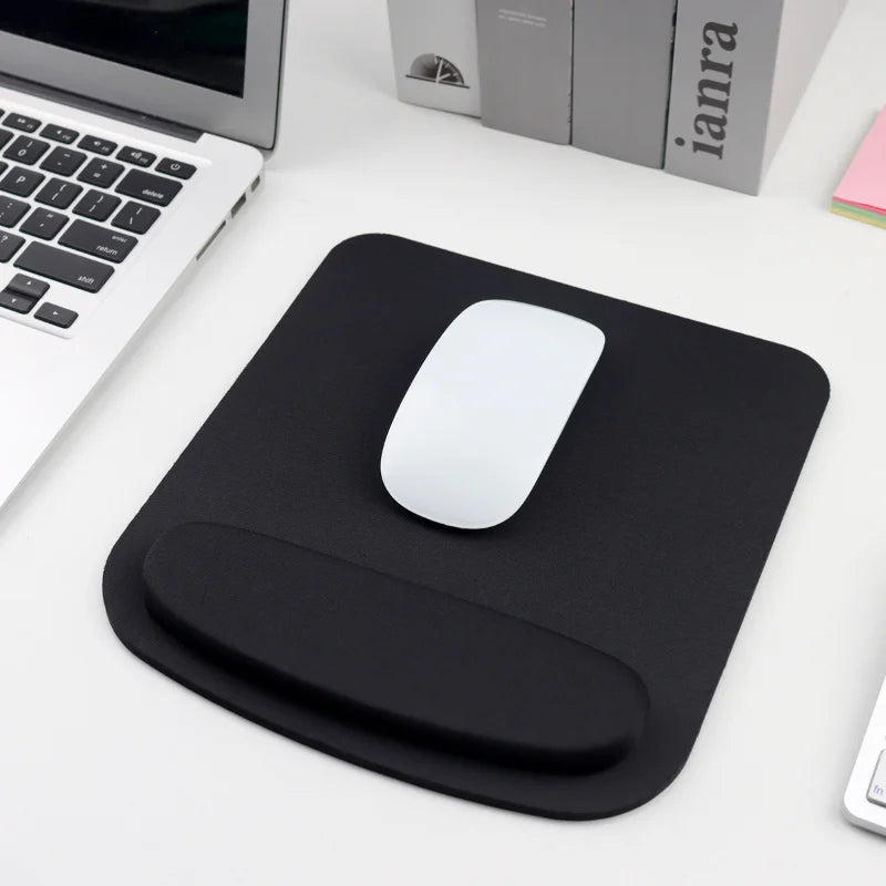 Ergonomic Mouse Pad with Wrist Support (EVA, Solid Colour, Office & Gaming)
