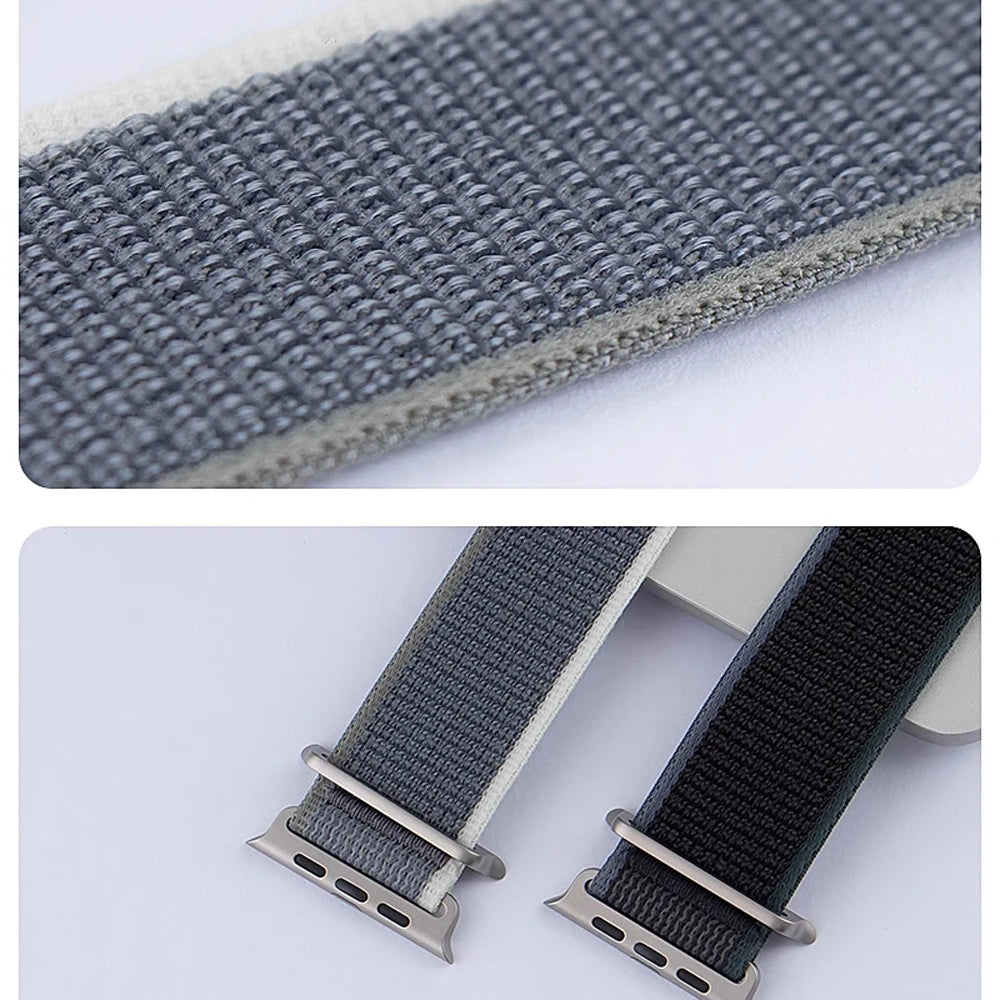 Trail Loop Nylon Sport Band for Apple Watch (Adjustable Replacement Strap)