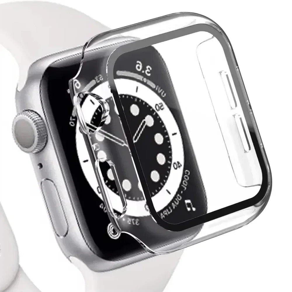 Matte Tempered Glass + Hard PC Bumper Case for Apple Watch Series 10 (42mm / 46mm)