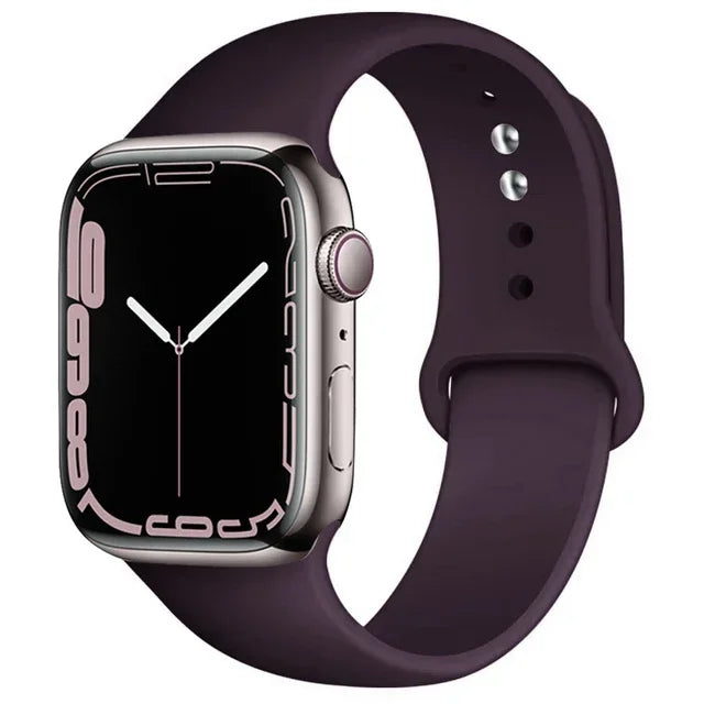 Silicone Sport Band for Apple Watch (Soft Replacement Strap)