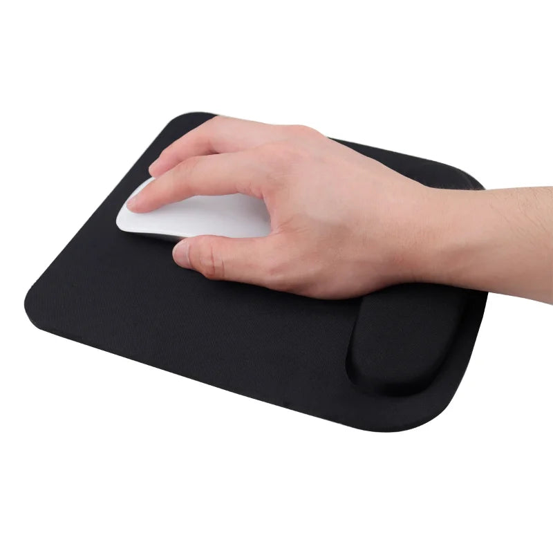 Ergonomic Mouse Pad with Wrist Support (EVA, Solid Colour, Office & Gaming)