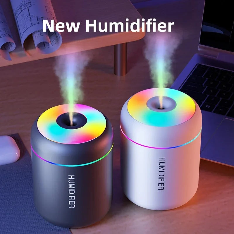 180ml Mini USB Air Humidifier & Aroma Diffuser with LED Light