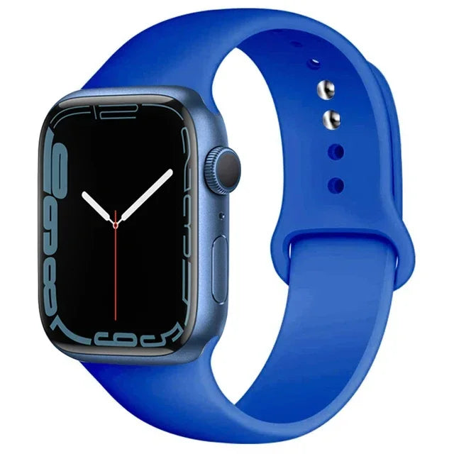 Silicone Sport Band for Apple Watch (Soft Replacement Strap)