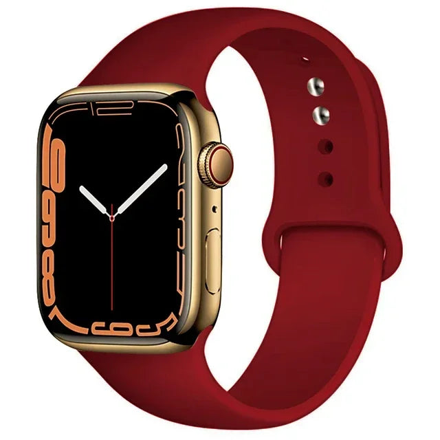Silicone Sport Band for Apple Watch (Soft Replacement Strap)