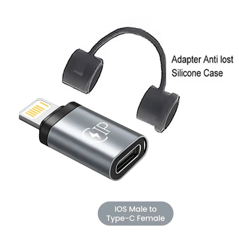 USB-C to Lightning Adapter (Type-C Male to Lightning Female Converter for Charging)