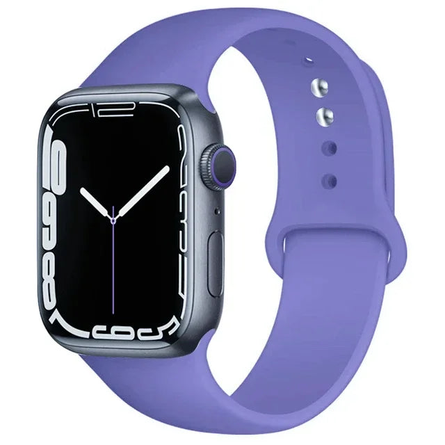 Silicone Sport Band for Apple Watch (Soft Replacement Strap)