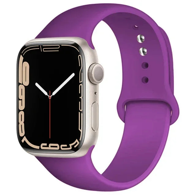 Silicone Sport Band for Apple Watch (Soft Replacement Strap)
