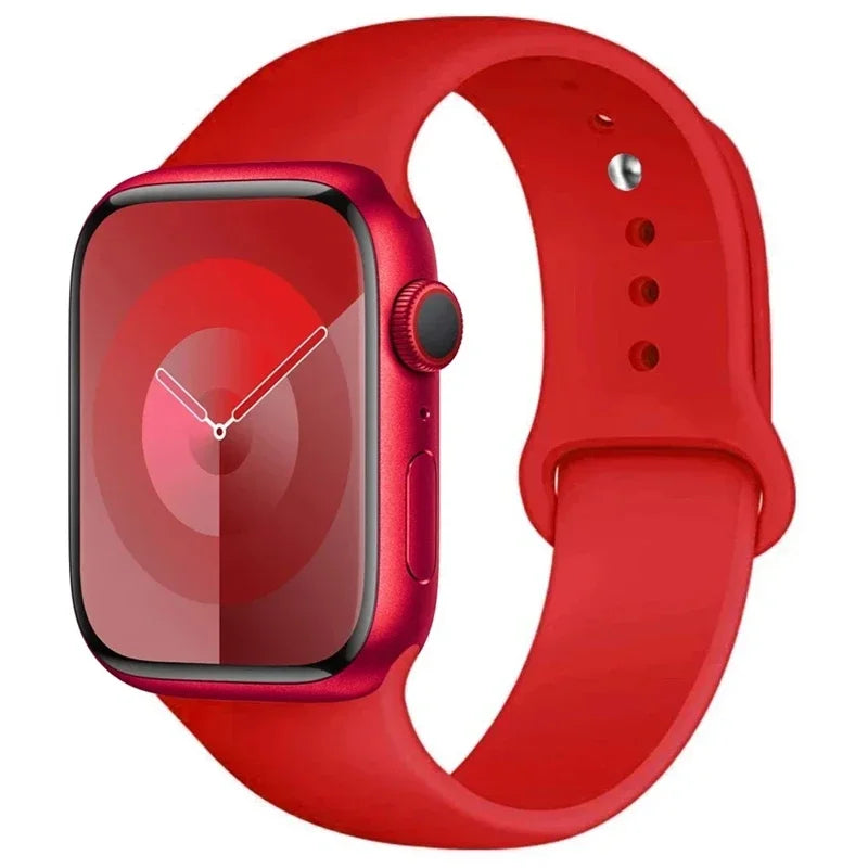 Silicone Sport Band for Apple Watch (Soft Replacement Strap)