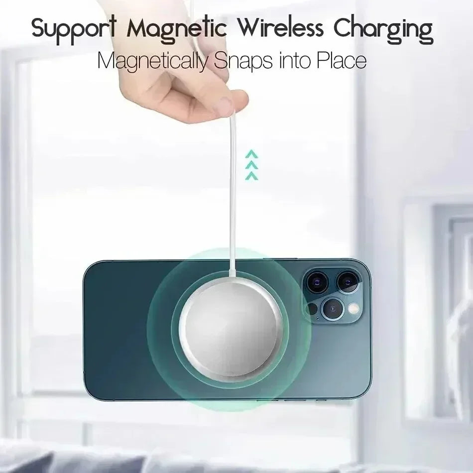 Magnetic Wireless Fast Charger with USB-C for iPhone & AirPods