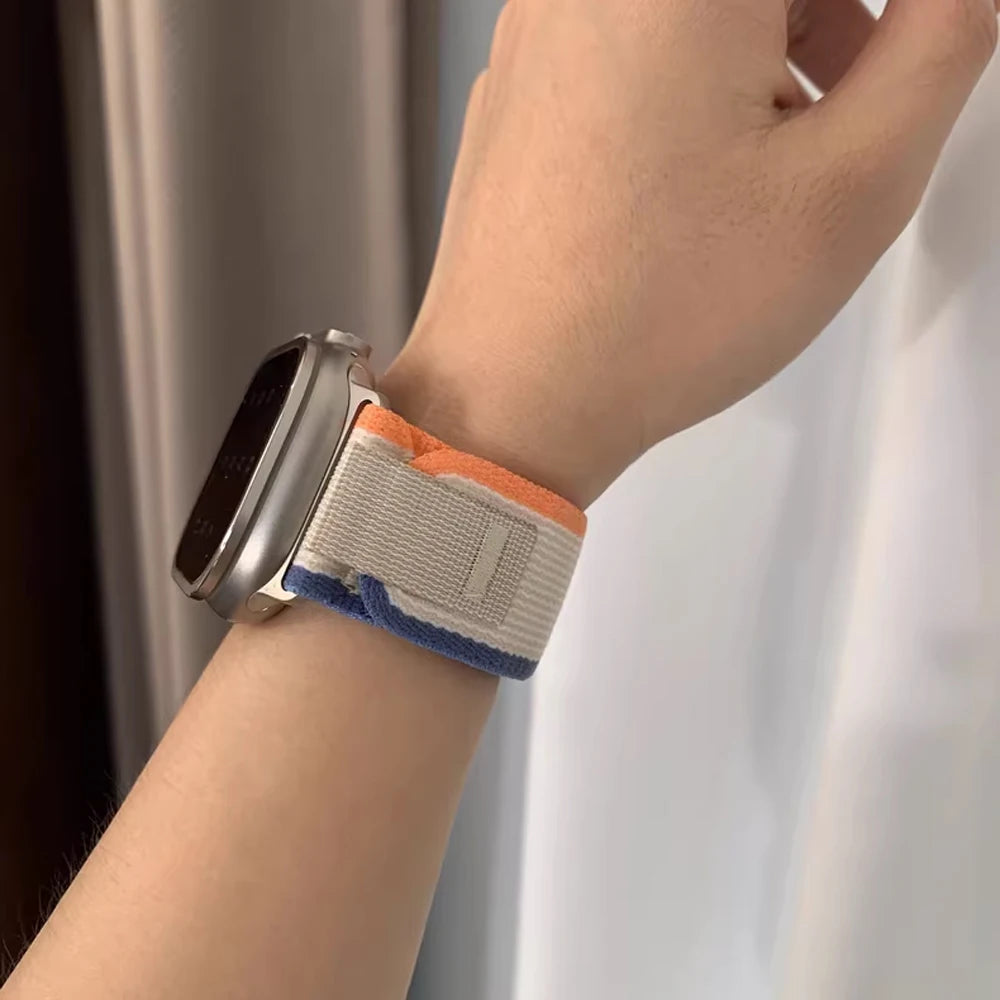 Trail Loop Nylon Sport Band for Apple Watch (Adjustable Replacement Strap)