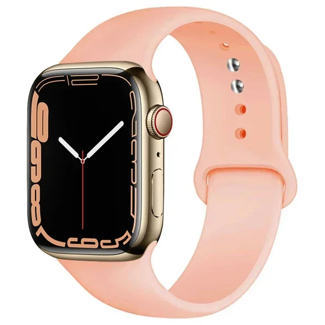 Silicone Sport Band for Apple Watch (Soft Replacement Strap)