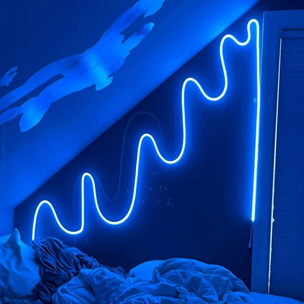 USB RGB LED Neon Rope Light with Remote Control for Gaming & Room Lighting