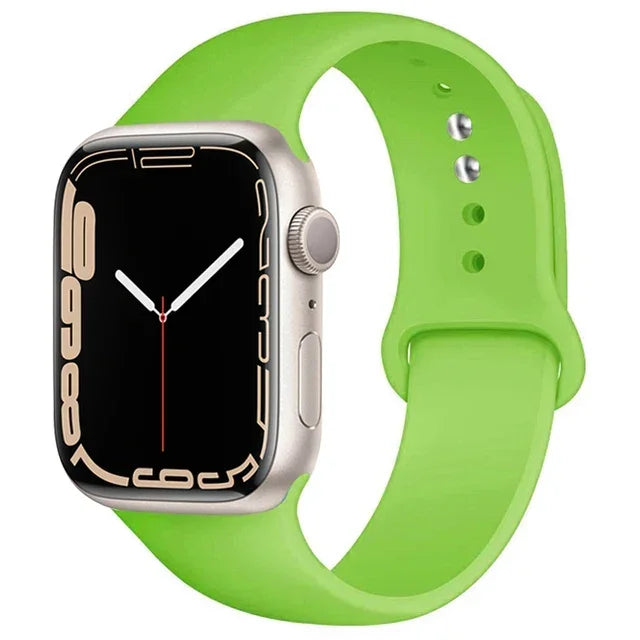 Silicone Sport Band for Apple Watch (Soft Replacement Strap)