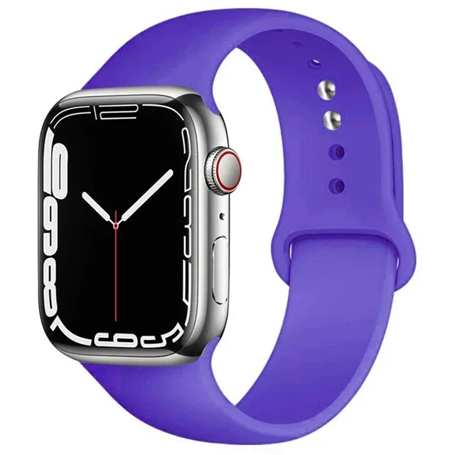 Silicone Sport Band for Apple Watch (Soft Replacement Strap)
