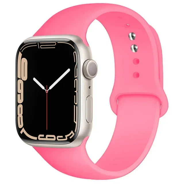 Silicone Sport Band for Apple Watch (Soft Replacement Strap)
