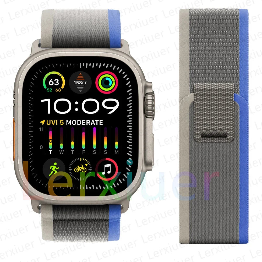 Trail Loop Nylon Sport Band for Apple Watch (Adjustable Replacement Strap)