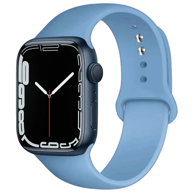 Silicone Sport Band for Apple Watch (Soft Replacement Strap)