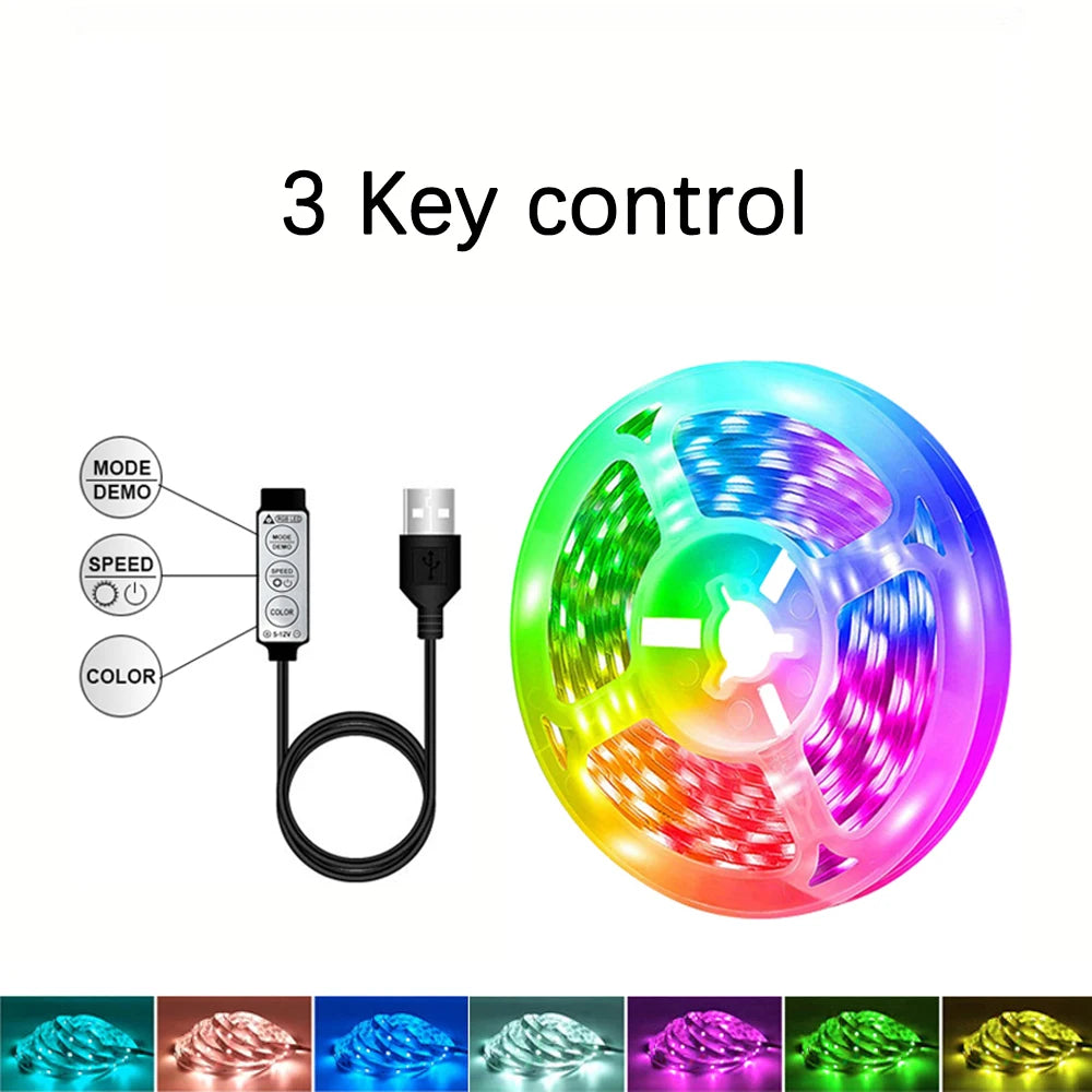 1-40M RGB LED Strip Lights with App Control for Room & TV Backlighting