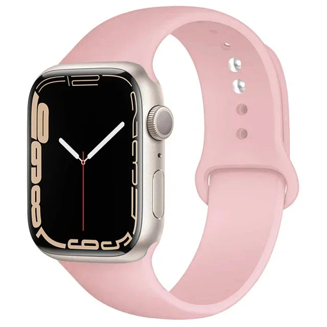 Silicone Sport Band for Apple Watch (Soft Replacement Strap)