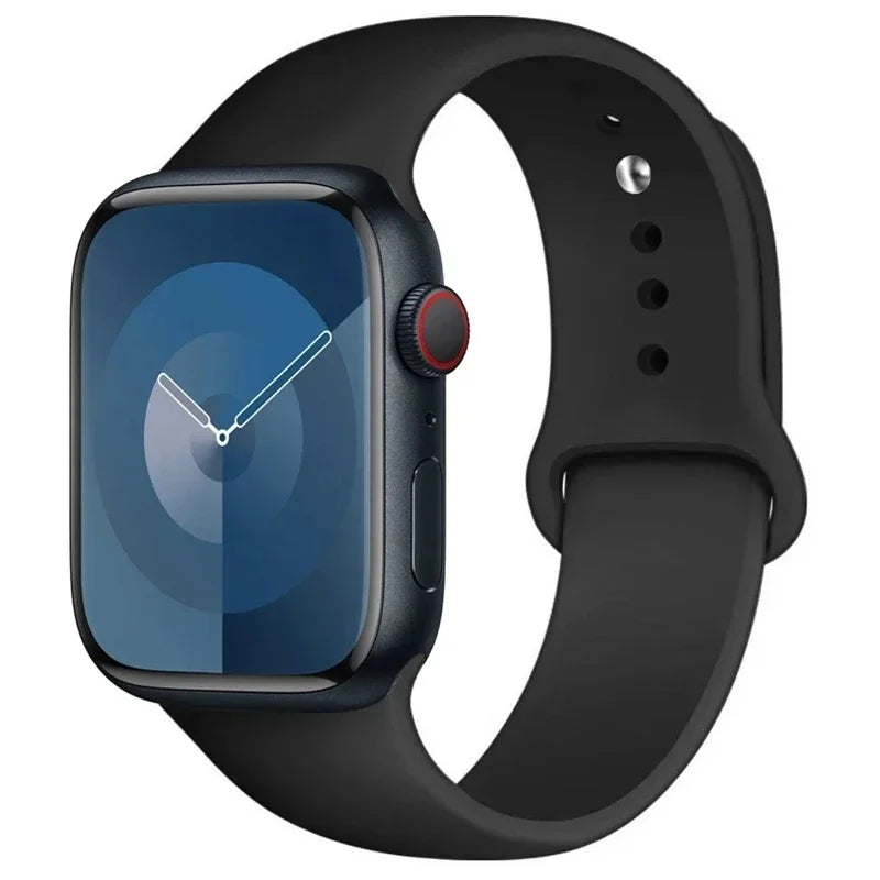 Silicone Sport Band for Apple Watch (Soft Replacement Strap)