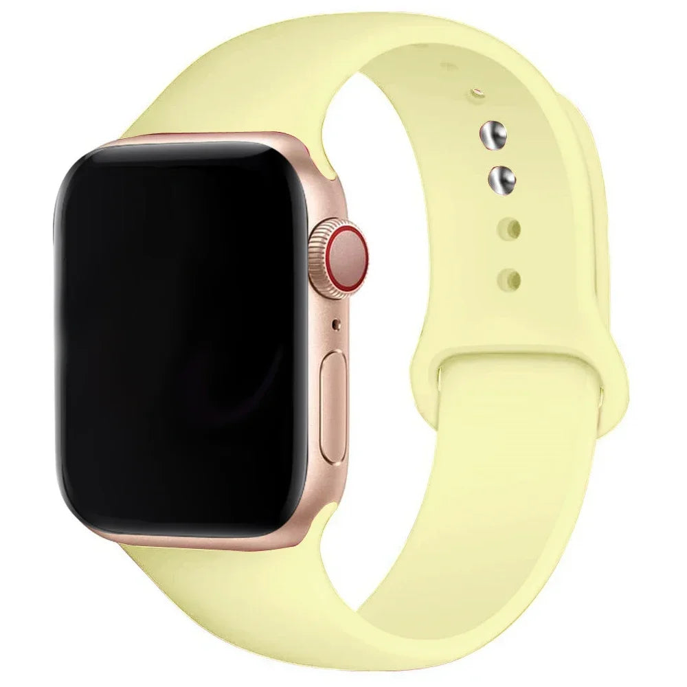 Silicone Sport Band for Apple Watch (Soft Replacement Strap)