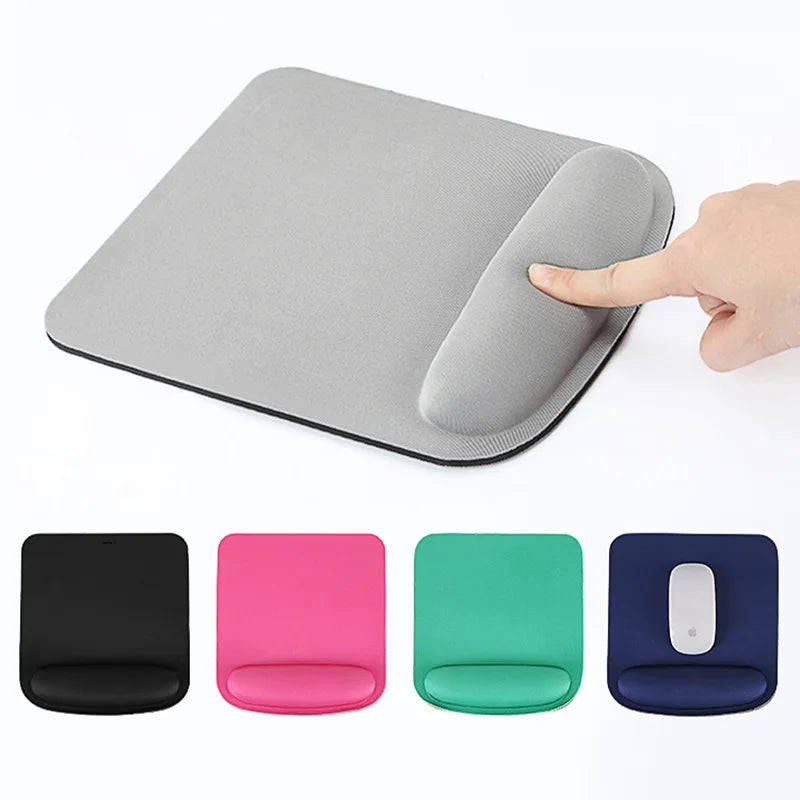 Ergonomic Mouse Pad with Wrist Support (EVA, Solid Colour, Office & Gaming)