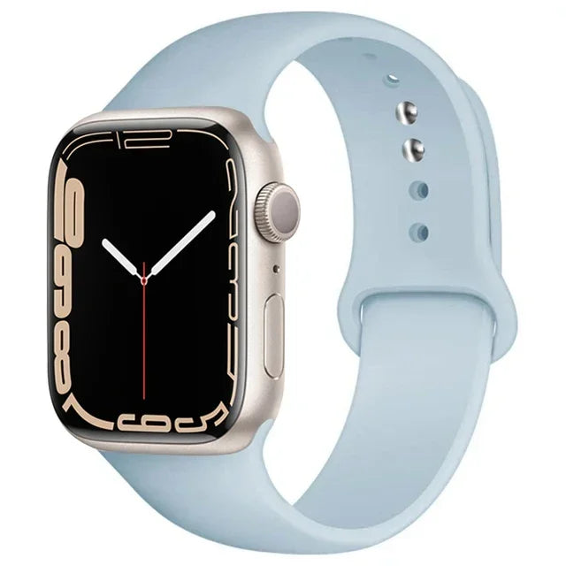 Silicone Sport Band for Apple Watch (Soft Replacement Strap)