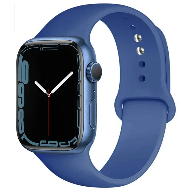Silicone Sport Band for Apple Watch (Soft Replacement Strap)