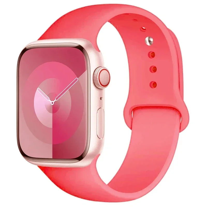 Silicone Sport Band for Apple Watch (Soft Replacement Strap)