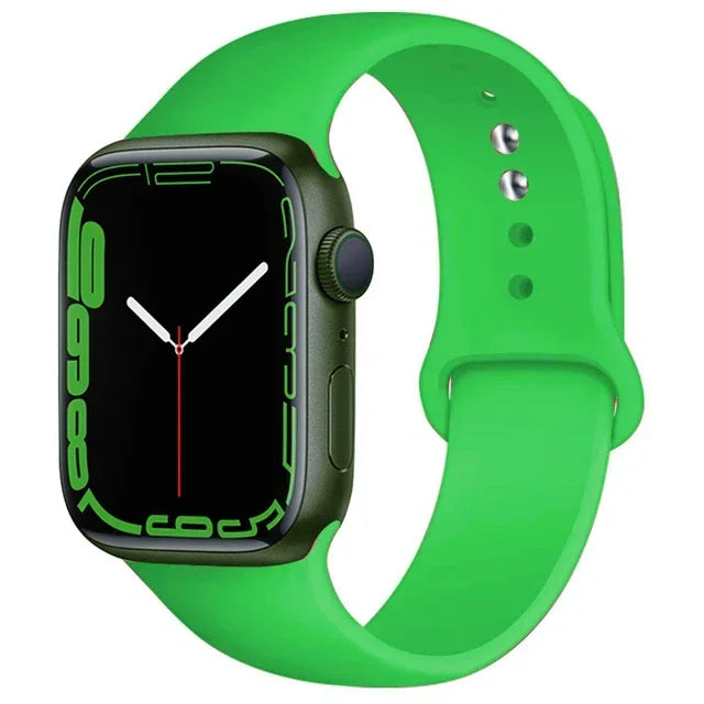 Silicone Sport Band for Apple Watch (Soft Replacement Strap)
