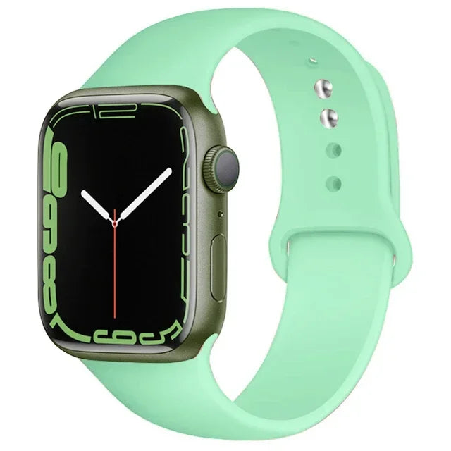 Silicone Sport Band for Apple Watch (Soft Replacement Strap)