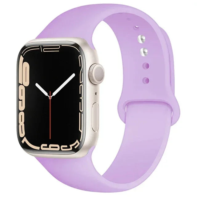 Silicone Sport Band for Apple Watch (Soft Replacement Strap)