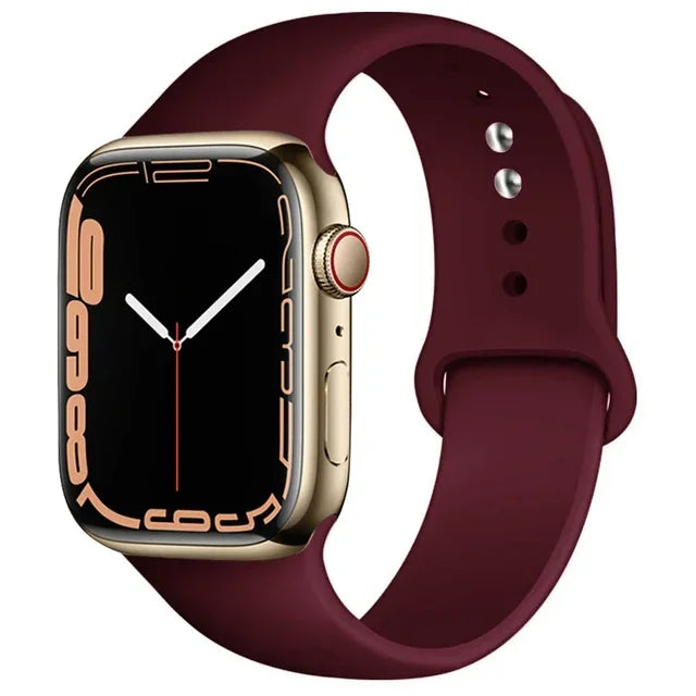 Silicone Sport Band for Apple Watch (Soft Replacement Strap)