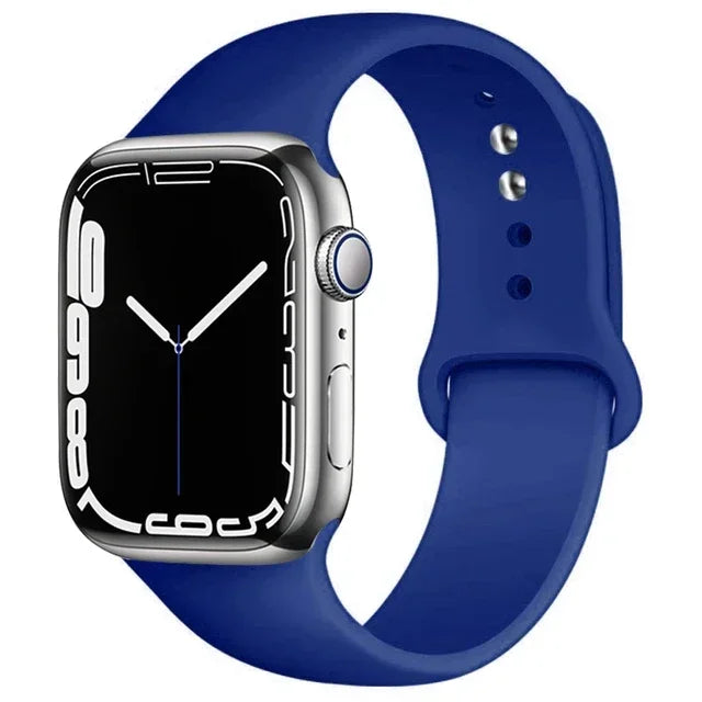 Silicone Sport Band for Apple Watch (Soft Replacement Strap)