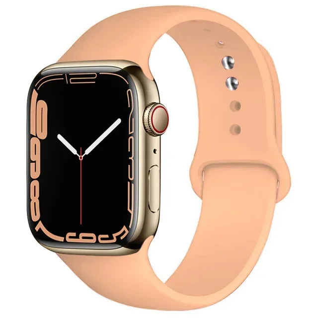 Silicone Sport Band for Apple Watch (Soft Replacement Strap)