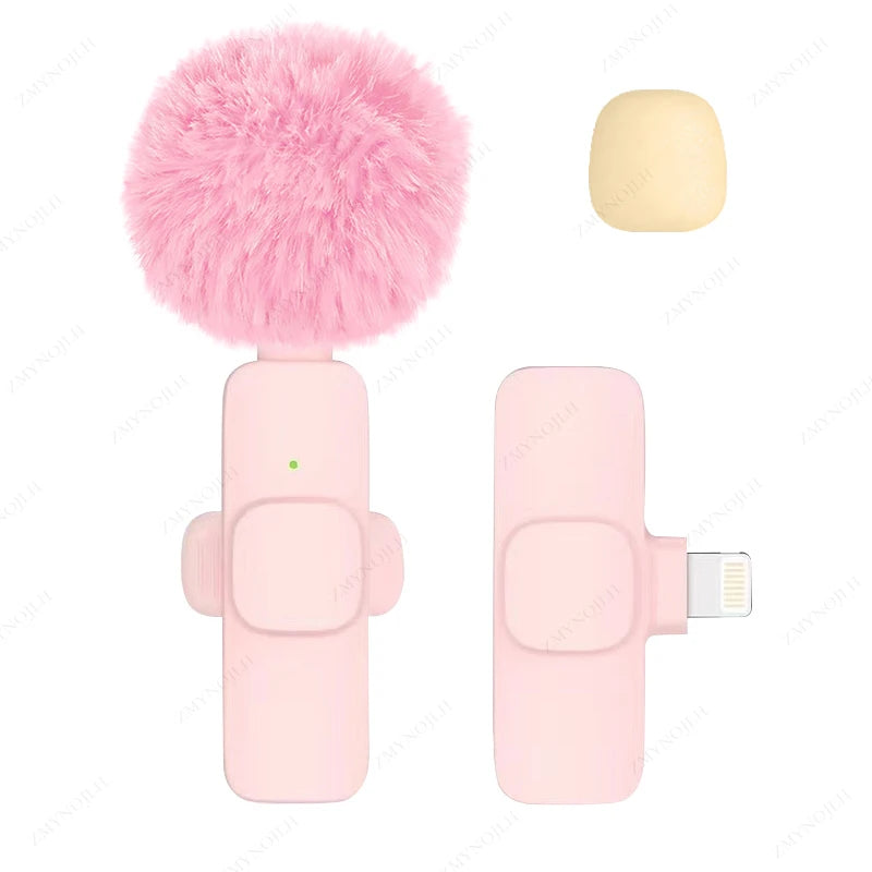 Wireless Lavalier Microphone Portable Mini Clip-On Mic for Recording & Live Use