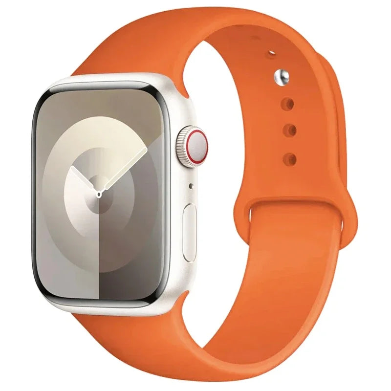 Silicone Sport Band for Apple Watch (Soft Replacement Strap)