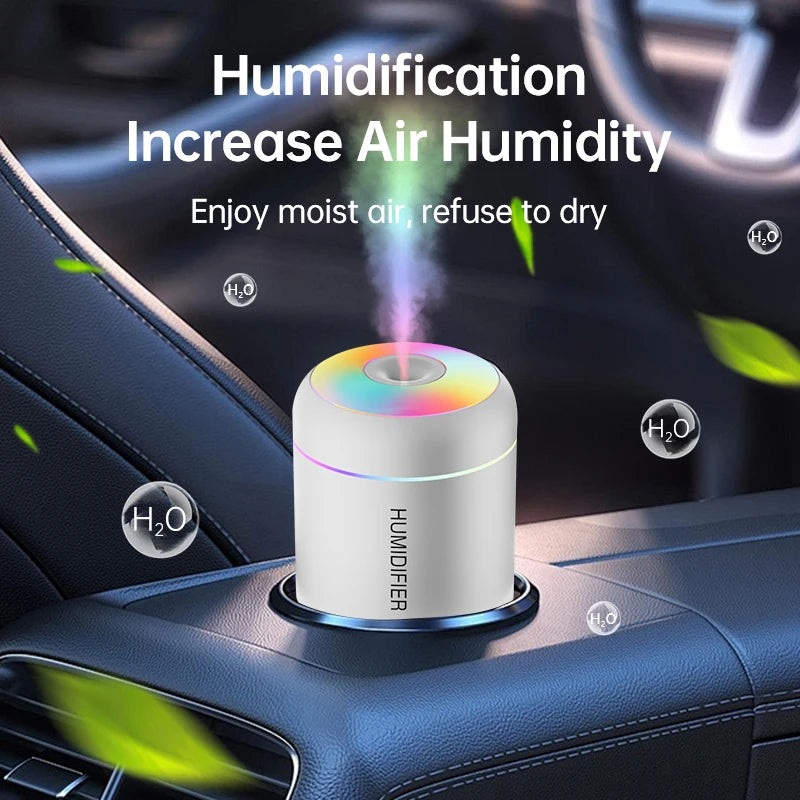 180ml Mini USB Air Humidifier & Aroma Diffuser with LED Light