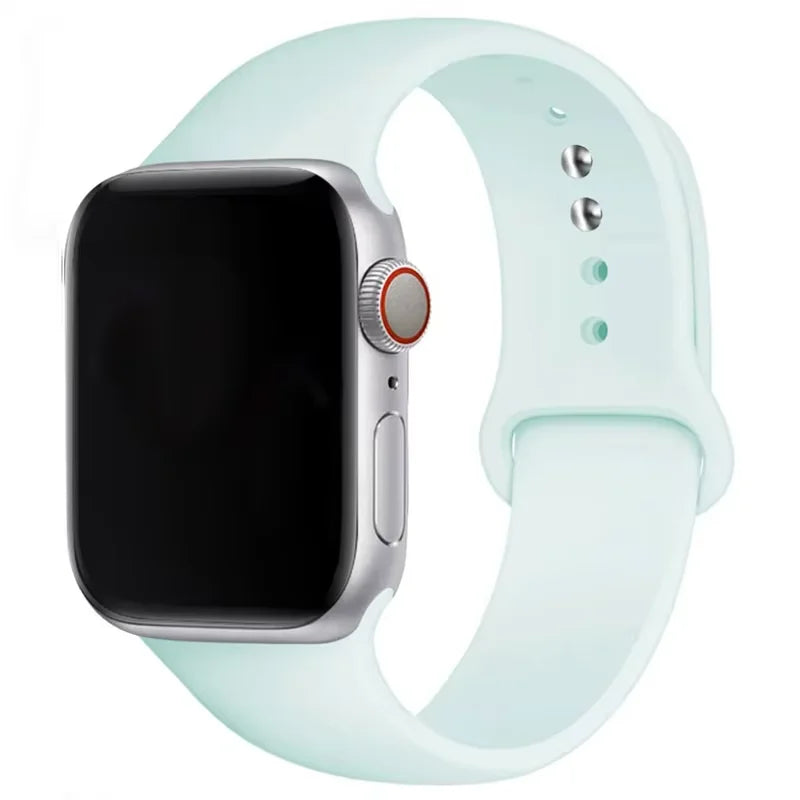 Silicone Sport Band for Apple Watch (Soft Replacement Strap)