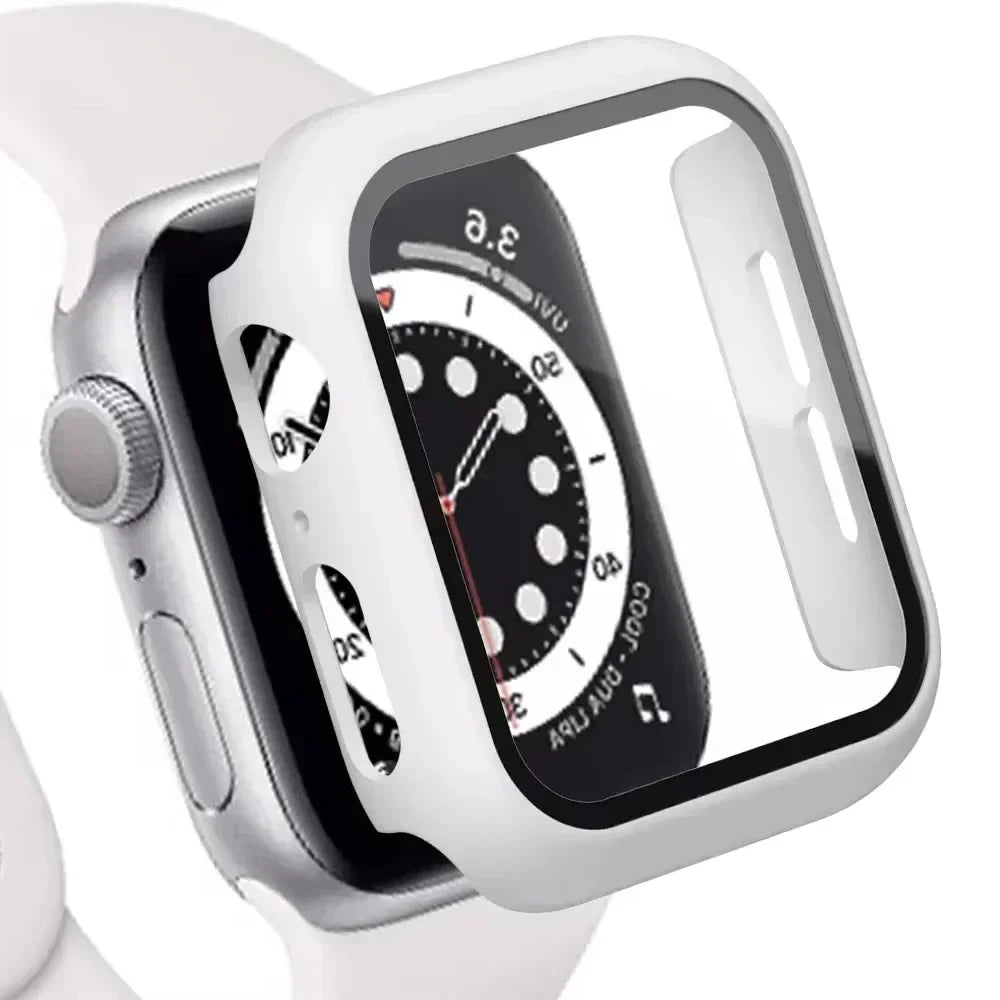 Matte Tempered Glass + Hard PC Bumper Case for Apple Watch Series 10 (42mm / 46mm)