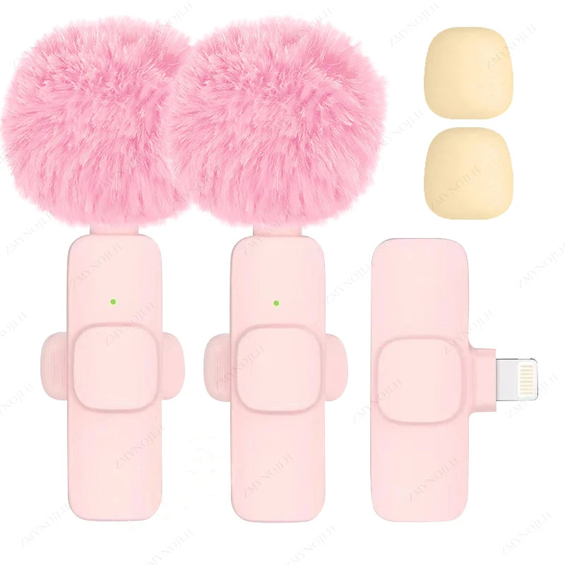 Wireless Lavalier Microphone Portable Mini Clip-On Mic for Recording & Live Use