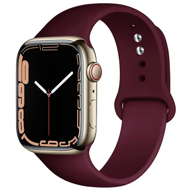 Silicone Sport Band for Apple Watch (Soft Replacement Strap)