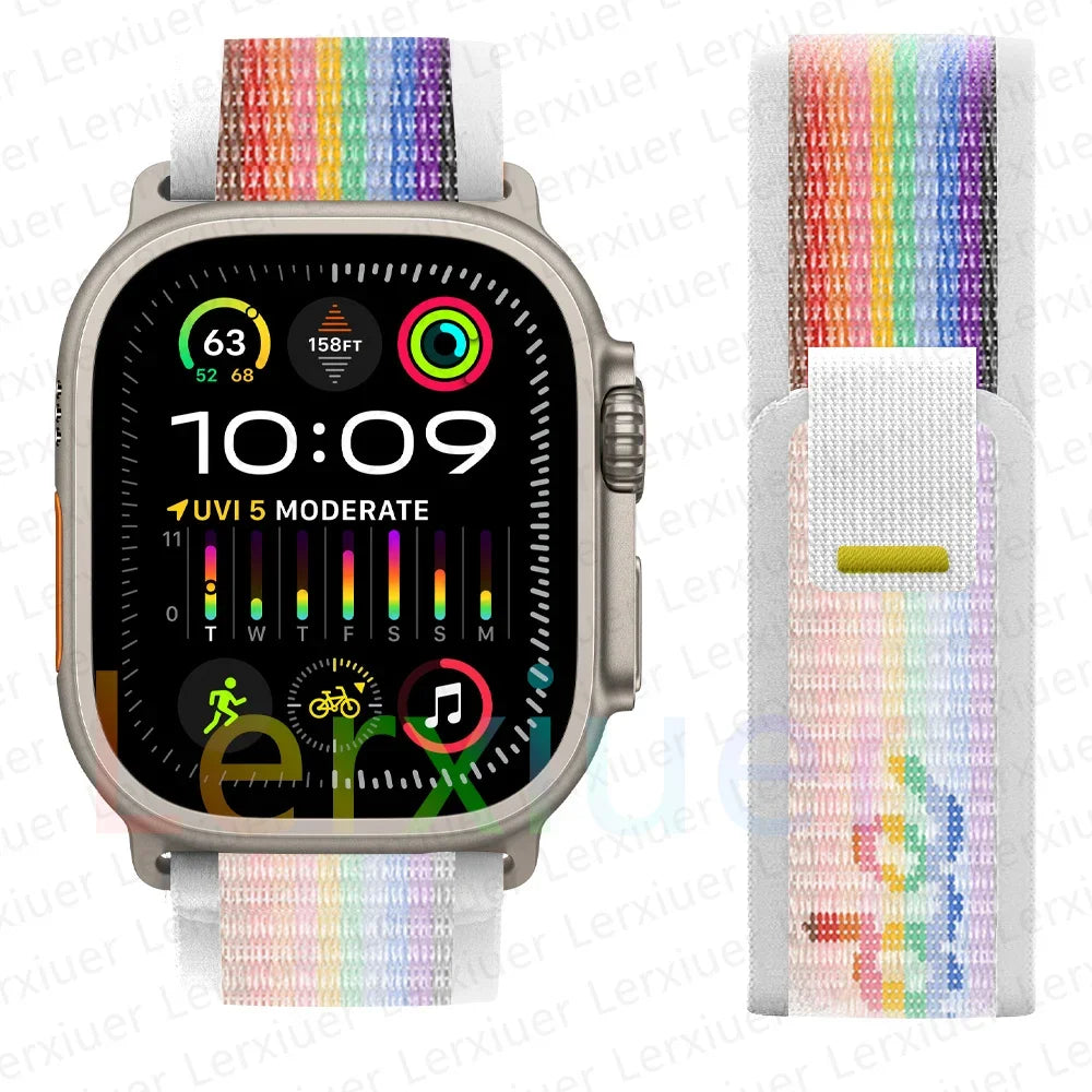 Trail Loop Nylon Sport Band for Apple Watch (Adjustable Replacement Strap)