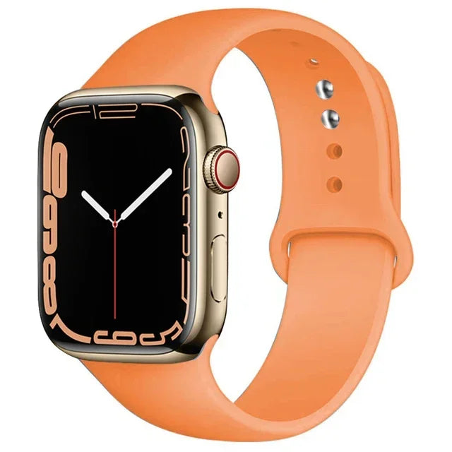 Silicone Sport Band for Apple Watch (Soft Replacement Strap)